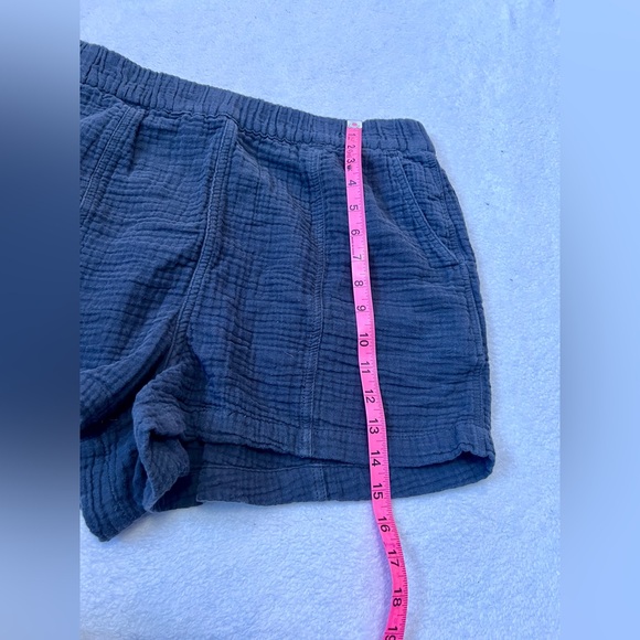 Madewell Charcoal Gauze Lightspun Easy Pull-On Shorts - Large (32") - Picture 4 of 11